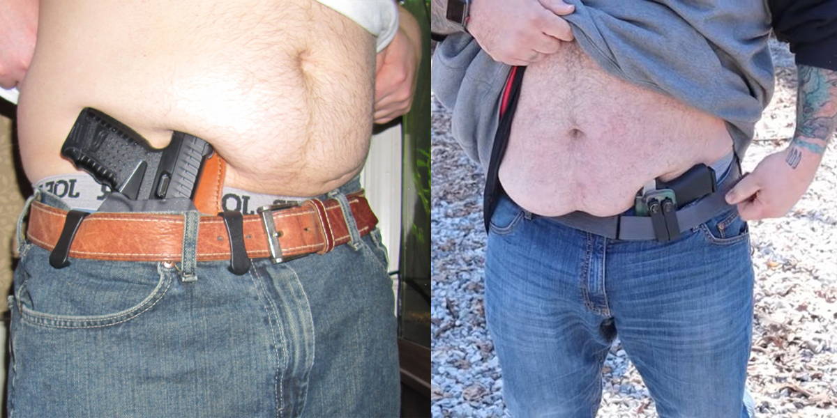 Fat Adoptive Dad reveal his journey to find holsters to protect his tw Dinosaurized An Army Store